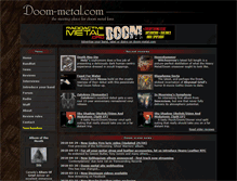Tablet Screenshot of doom-metal.com